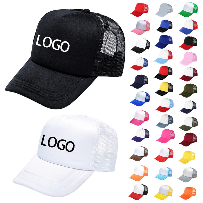 100 Polyester Oxford Five Panel Sublimation Blank Foam Trucker Hat | Wholesale Plain Mesh Caps