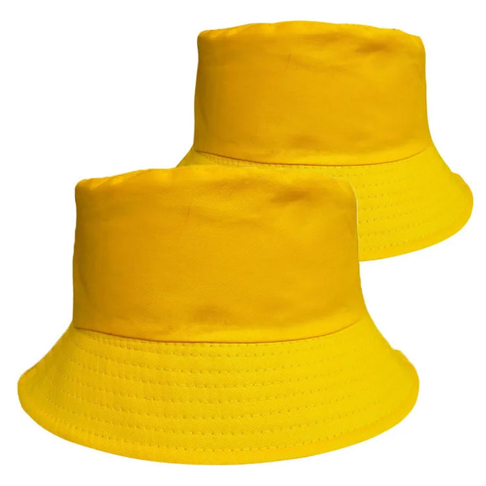 100% Cotton Canvas Embroidered Logo Fisherman Cap | Wholesale Adults Bucket Hats
