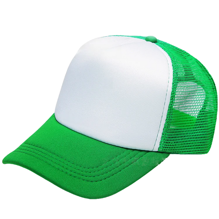 100 Polyester Oxford Five Panel Sublimation Blank Foam Trucker Hat | Wholesale Plain Mesh Caps
