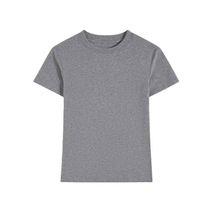 220GSM Cotton 3D Embossed Slim Fit Women Summer T Shirt | Wholesale High Logo Custom T