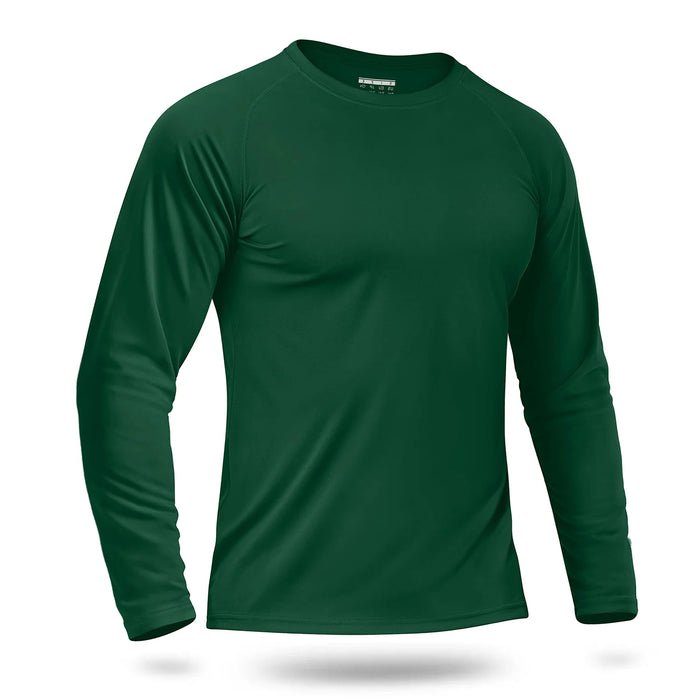 Custom LOGO Men's Sun Protection T-Shirt 145g Polyester Long Sleeve Sun Protection T-Shirt Bulk Wholesale