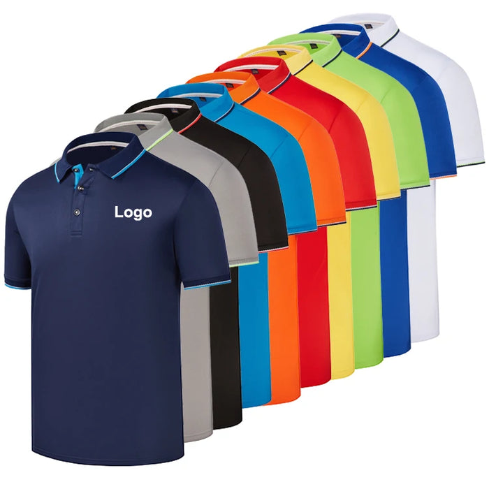Custom Polo Shirt 100% Polyester Quick Dry Printed Polo Shirt