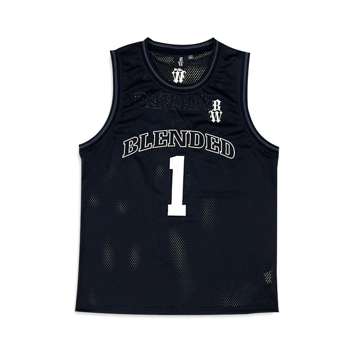 Polyester Mesh Knit Retro Basketball Jersey