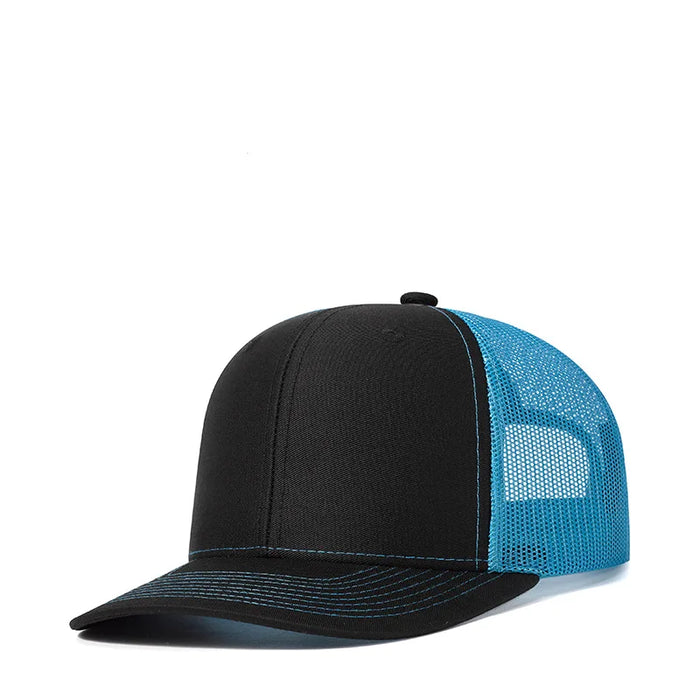 Bulk Cotton Mesh Customized Embroidery Patch Trucker Hats for Custom Gym Apparel