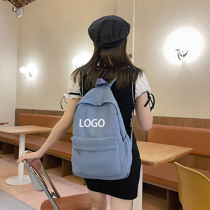 Polyester Woven Multi-Pocket College Backpack
