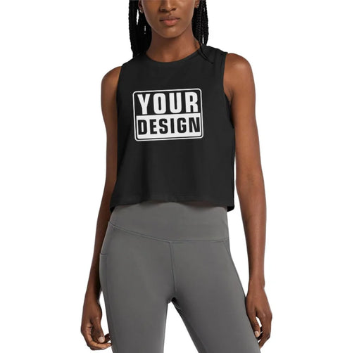 180g Recycle Polyester Lyocell Spandex Custom Gym Yoga Tank Top