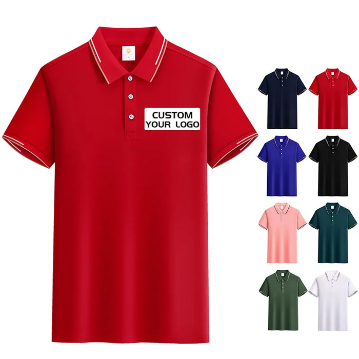Custom Polo T-Shirt 180GSM Spandex Cotton Blend | Embroidered Logo Work Uniforms for Hospitality & Retail