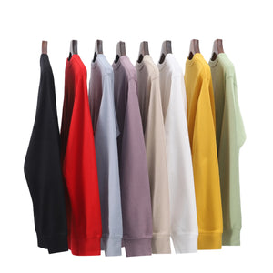 300g Knitted Cotton Polyester Puff Printing O-Neck Pullover | Men Custom Touch Hoodie