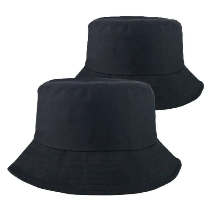 100% Cotton Canvas Embroidered Logo Fisherman Cap | Wholesale Adults Bucket Hats