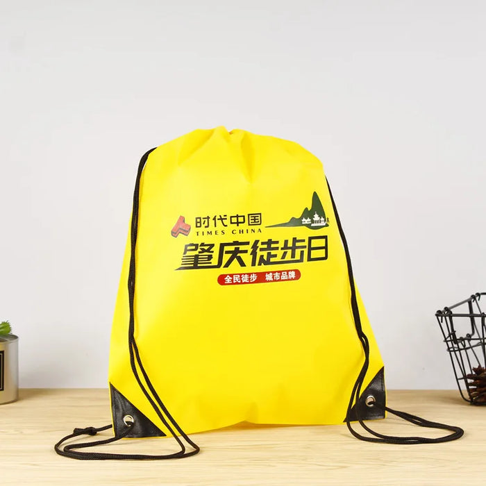Nylon Sublimation Waterproof Drawstring Bag