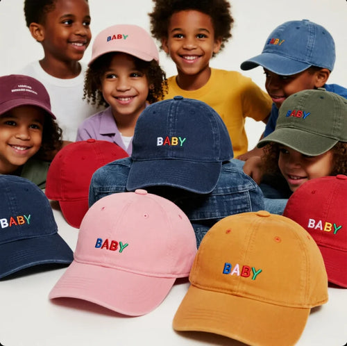 Bulk Polyester Cotton Embroidered Baseball Hats for Kids Capsule Drops