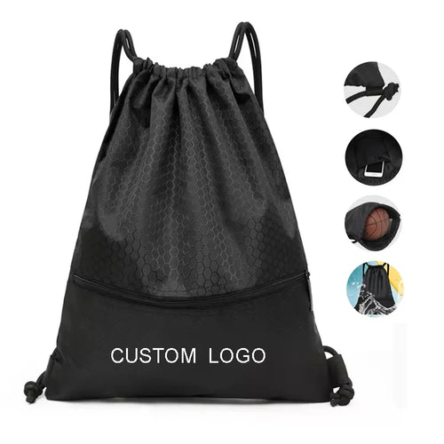 420D Polyester Woven Drawstring Backpack