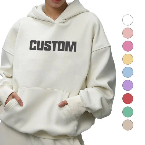 Combed Cotton Fleece Heavyweight Pullover Hoodie