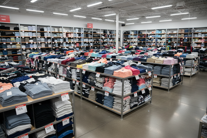 Wholesale clothing priced between $5 and $10. Balanced stock for resale.1000 pcs.Value-focused wholesale apparel stock balancing price and resale potential.