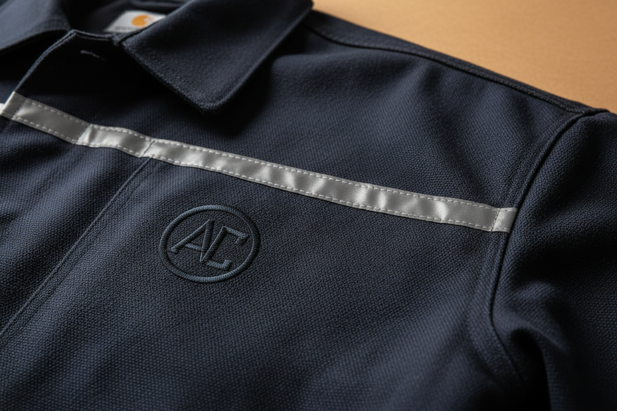 Field Crew Visibility: Optimizing Subdued Corporate Branding for Infrastructure Teams