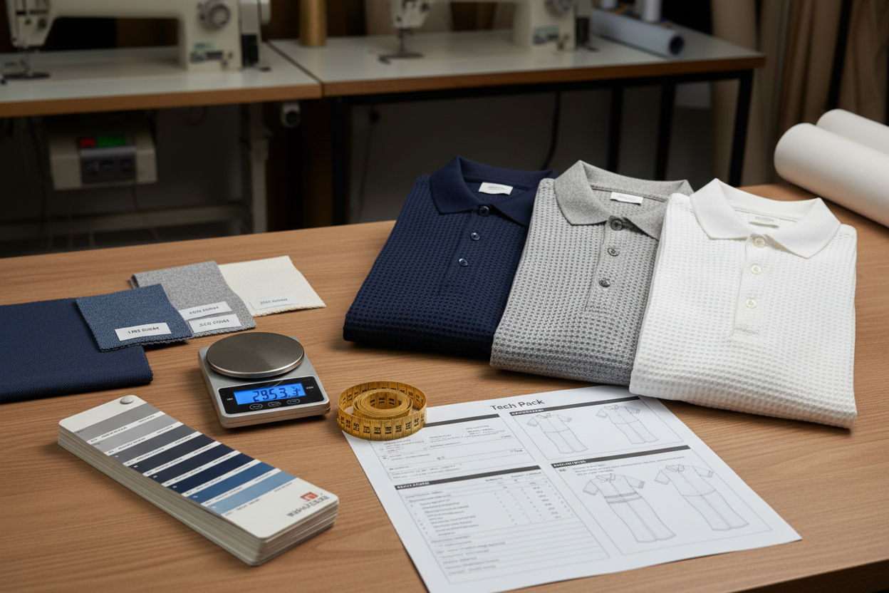 Custom Polo Fabric Weight & Material Atelier Guide