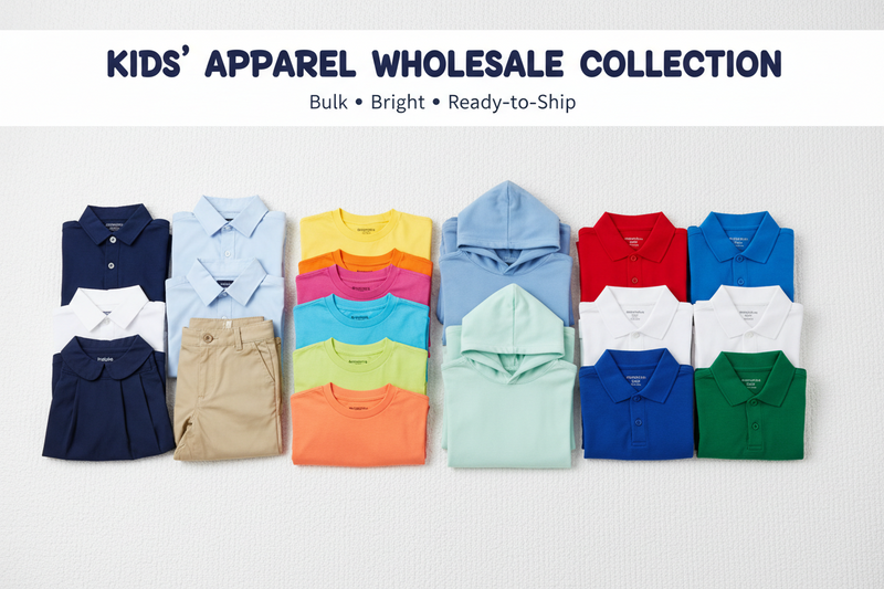 Custom Kids' Apparel Bulk Wholesale | Youth & School Uniforms