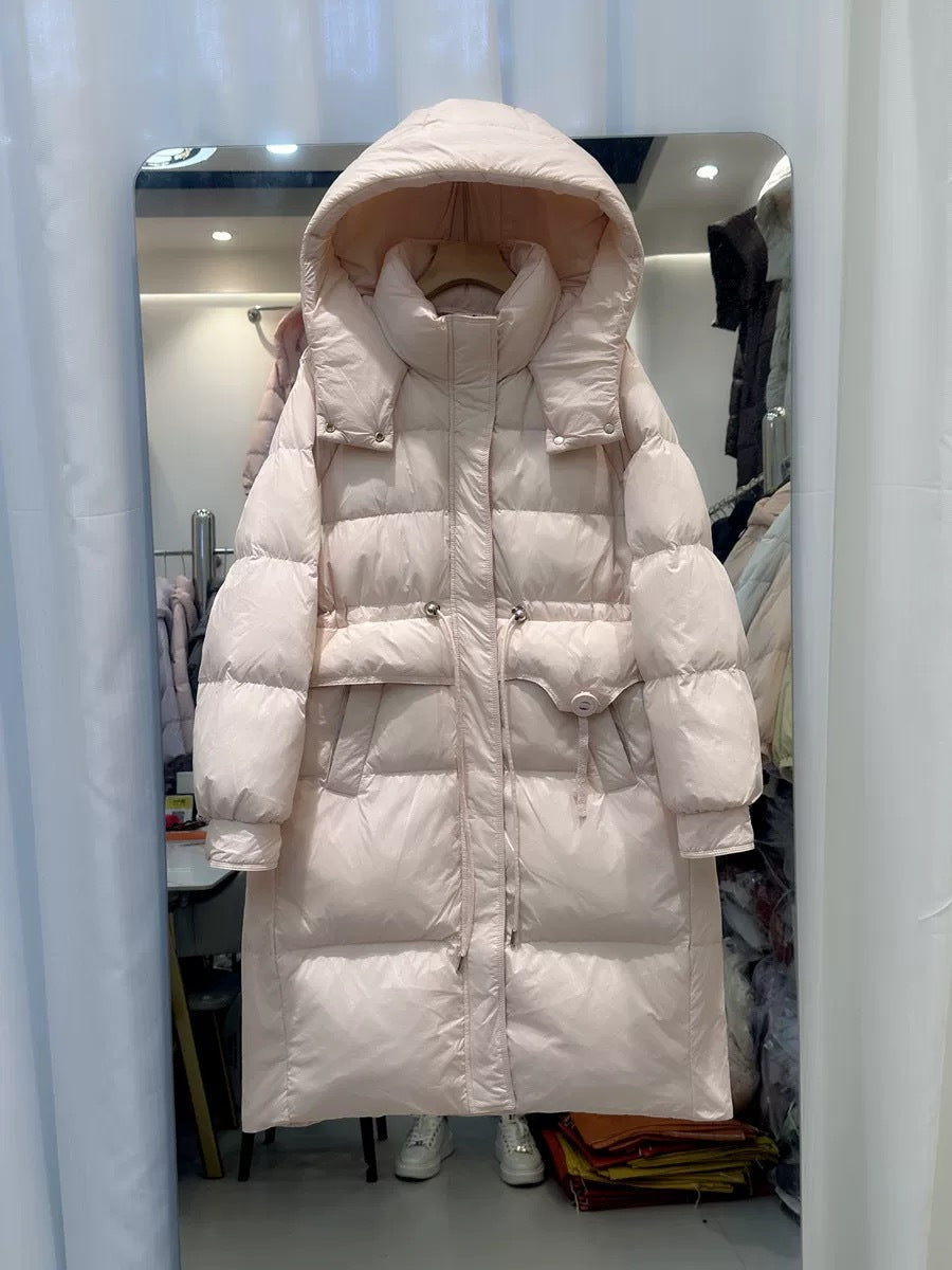75pcs Wholesale Lightweight Down Buffer Jackets - 5-Color Pastel & Neutral Mix (Pink, Purple, Khaki, Rice White, Black) - Everyday Versatile Winter Coats - Small/Medium Reseller Lot