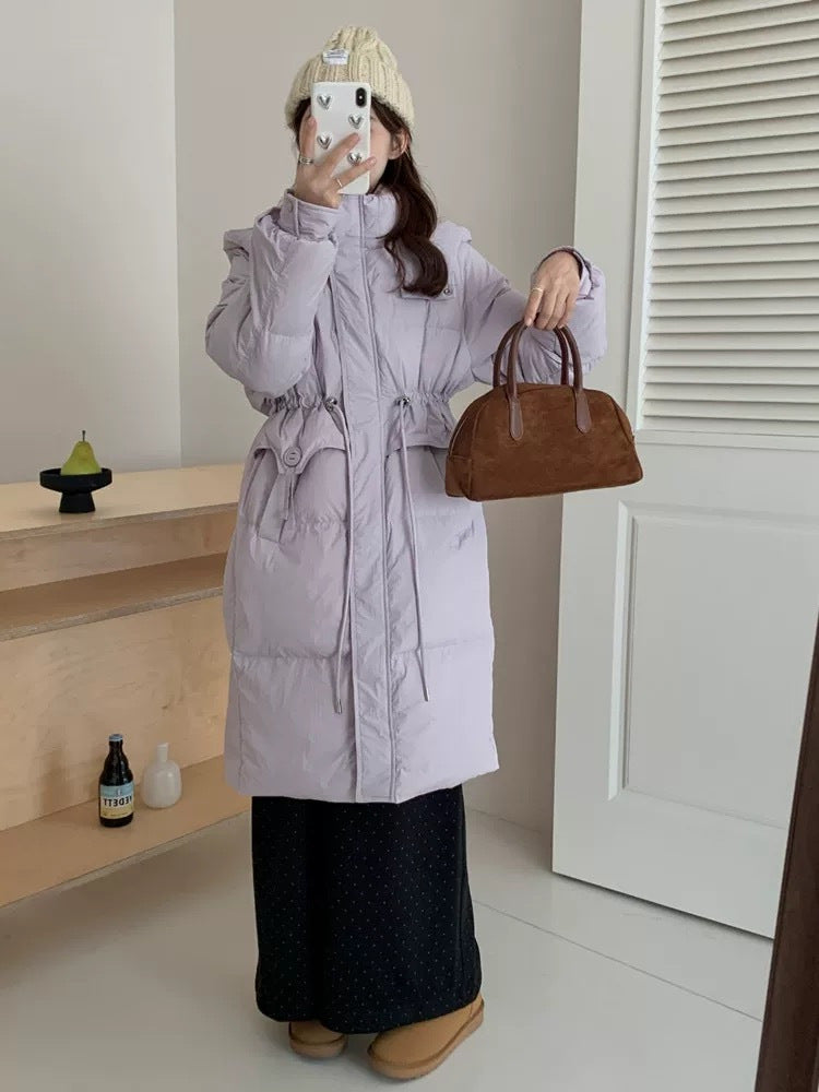 75pcs Wholesale Lightweight Down Buffer Jackets - 5-Color Pastel & Neutral Mix (Pink, Purple, Khaki, Rice White, Black) - Everyday Versatile Winter Coats - Small/Medium Reseller Lot