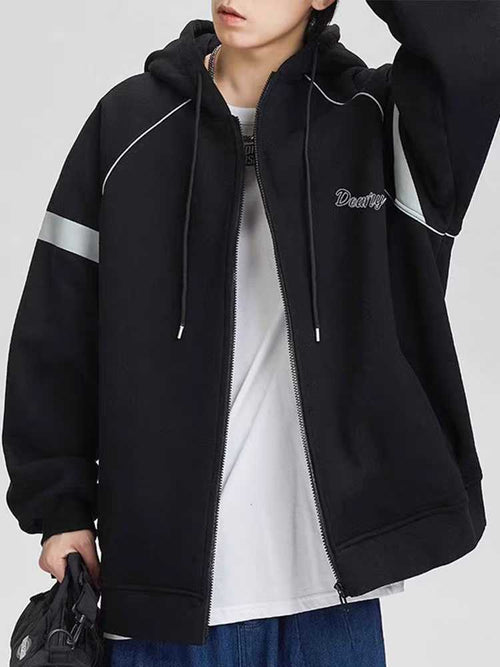 500pcs Wholesale Men's Heavyweight Fleece-Lined Hoodies - Thermal Winter Sweatshirts Bulk Lot - Midnight Navy & Black - US Sizes M-XL - High-Margin Reseller Stock