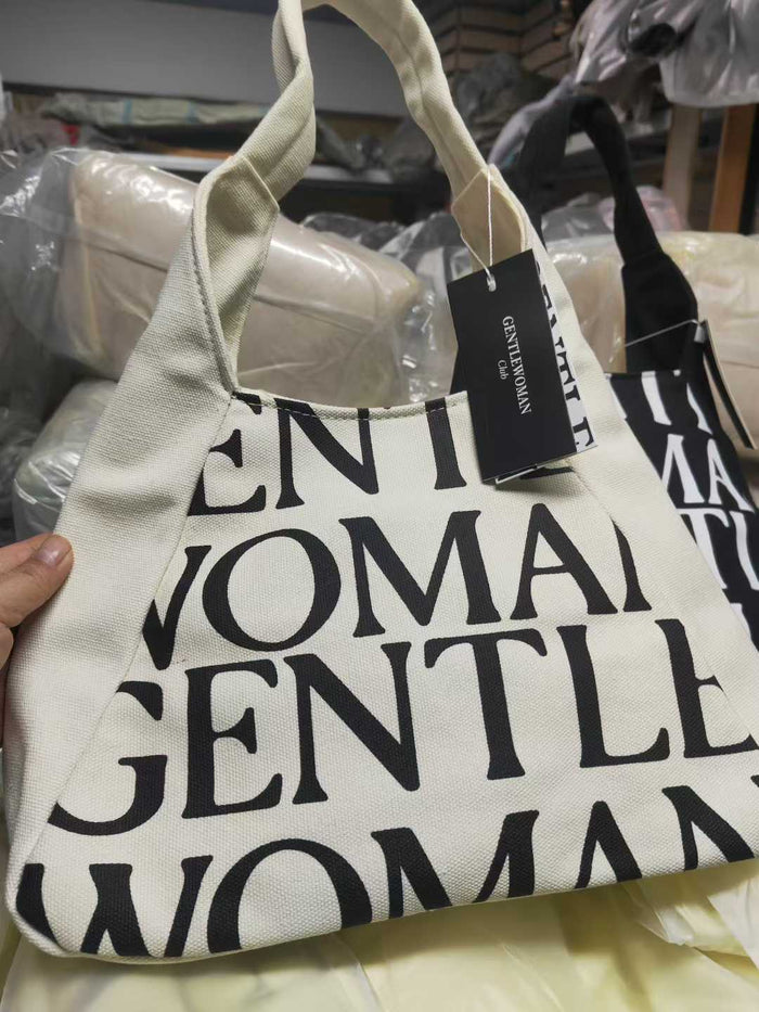 390pcs Wholesale Aesthetic Canvas Tote Bags with Inner Pockets & Zipper - 2-Color Minimalist Eco-Bag Lot - $1.50 Bulk Liquidation - Durable Daily Carryall Stock
