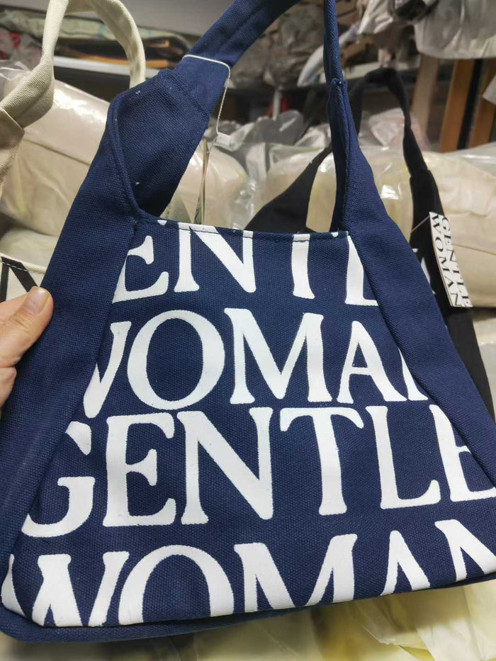 390pcs Wholesale Aesthetic Canvas Tote Bags with Inner Pockets & Zipper - 2-Color Minimalist Eco-Bag Lot - $1.50 Bulk Liquidation - Durable Daily Carryall Stock