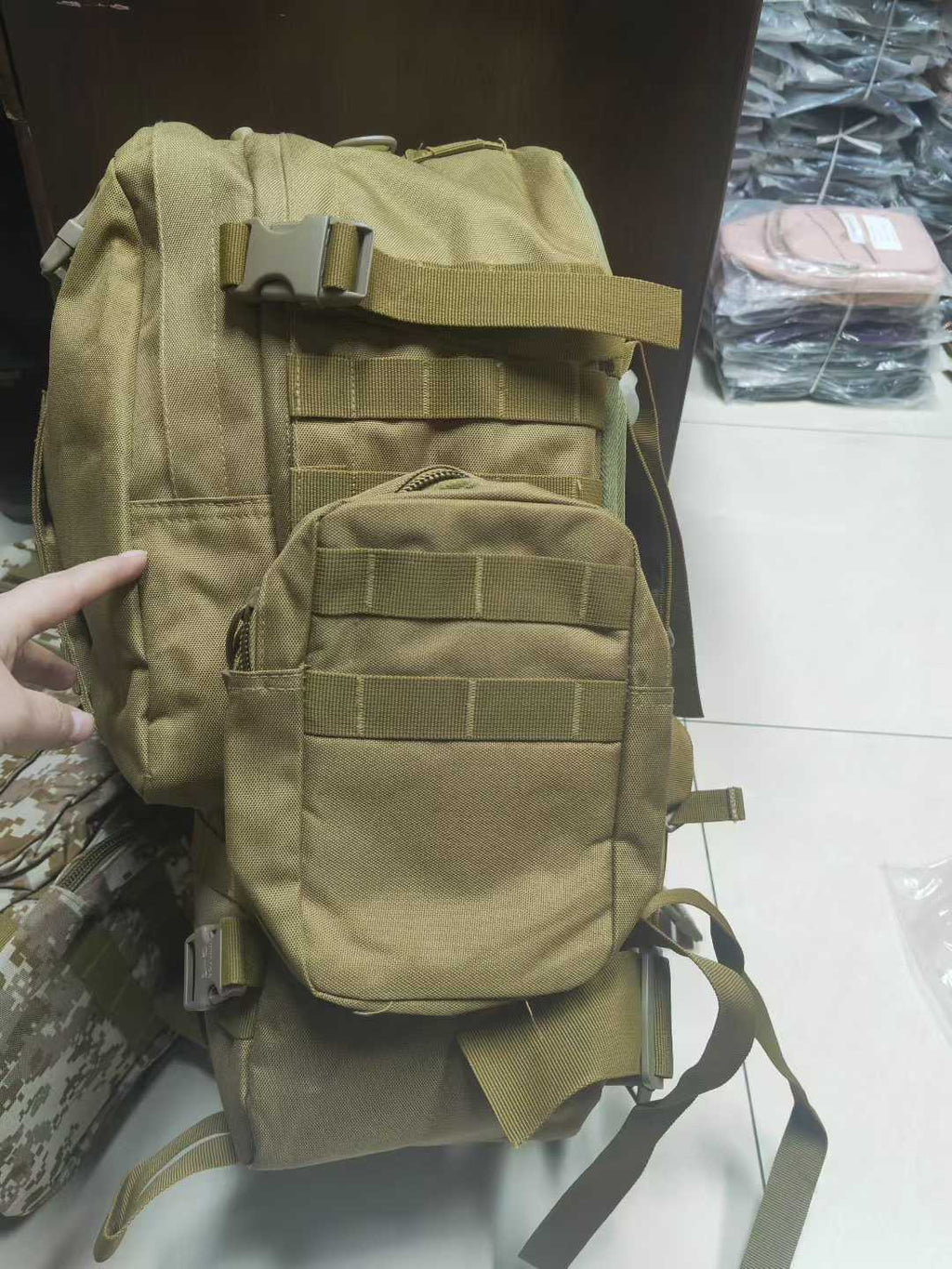 Heavy-Duty Tactical Backpacks Bulk Lot | 160pcs MOLLE EDC Bags Wholesale | Military Style Hiking Packs Liquidation