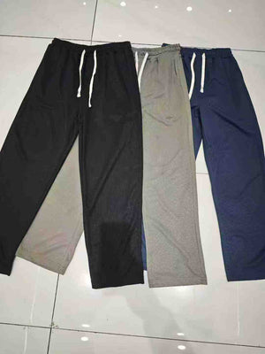 6000pcs Wholesale Men’s Easy-Fit Drawstring Pants - Multi-Size Everyday Casual Trousers - Black-Dominant Factory Tail Order - $2.00 Clearance Stock Lot