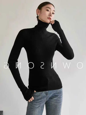 2,000 pcs Women’s 100% Wool Turtleneck Sweaters – Ultra-Slim Stretch Knit – Boutique Basic Winter Layer – Factory Tail-Order Clearance – $2.50 Bulk Stock Lot