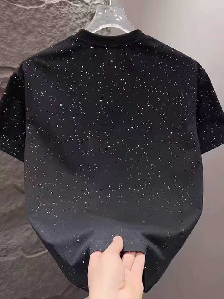 4000+ pcs Wholesale Men’s 260gsm Speckled Streetwear T-Shirts - New Starry Paint-Splatter Heavyweight Tees - Clearance Tail Order - Easy Reseller Summer Stock