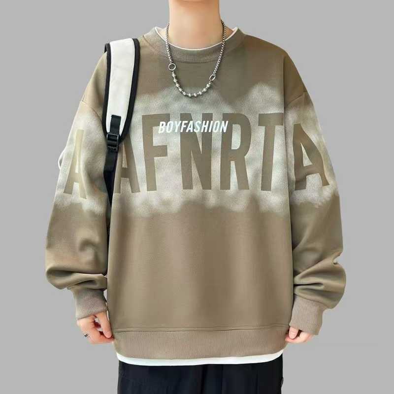 4000pcs Men's Vintage Streetwear Graphic Sweatshirts – Oversized “BOY FASHION” Crewneck Pullovers – Neutral White & Khaki Casual Menswear – $2.50 Factory Tail Order Clearance – Boutique Reseller Ready Inventory