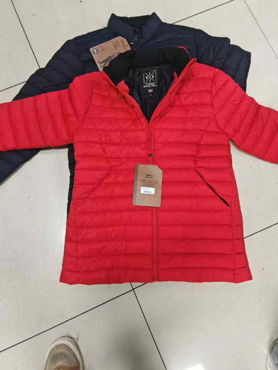 24,000pc Wholesale Slazenger Heritage Sports Lightweight Padded Jackets -Take-All Liquidation - Red & Navy Heritage Quilted Coats - Authentic Export Surplus Stock Lot