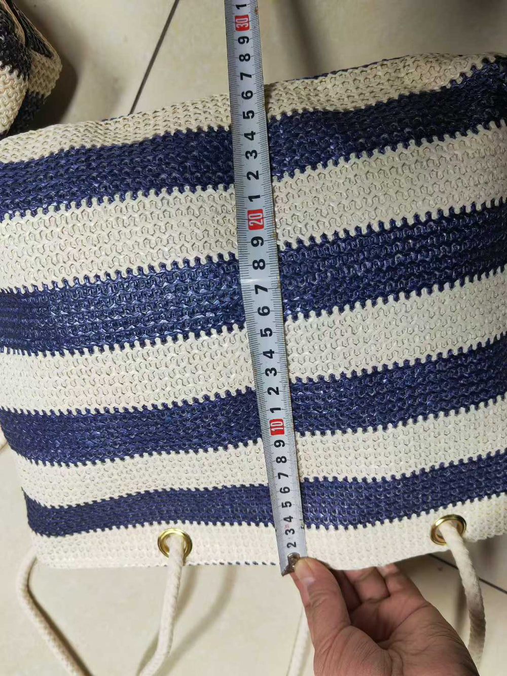 230pcs Coastal Stripe Woven Tote Bags Bulk Lot – Everyday Beach & Market Carryalls in 4 Classic Colors – Lightweight Summer Knit Shoulder Bags – Boutique Friendly Liquidation Stock