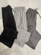 2200 Units Bulk Women’s Shimmer-Thread Ribbed Lounge Pants - High-Value Metallic Shine Wide-Leg Trousers - Take-All Inventory Liquidation - Versatile Streetwear Fashion Stock Lot