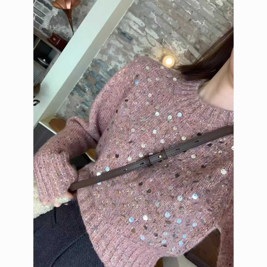 Assorted Aesthetic Ribbed Cardigans & Sequin Accented Sweaters - $2.00 Wholesale Liquidation Lot - High-Margin Transitional Knitwear for Boutiques - 3-Color Essential Tail Order