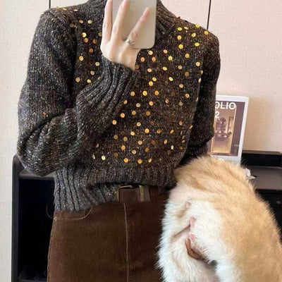 Assorted Aesthetic Ribbed Cardigans & Sequin Accented Sweaters - $2.00 Wholesale Liquidation Lot - High-Margin Transitional Knitwear for Boutiques - 3-Color Essential Tail Order