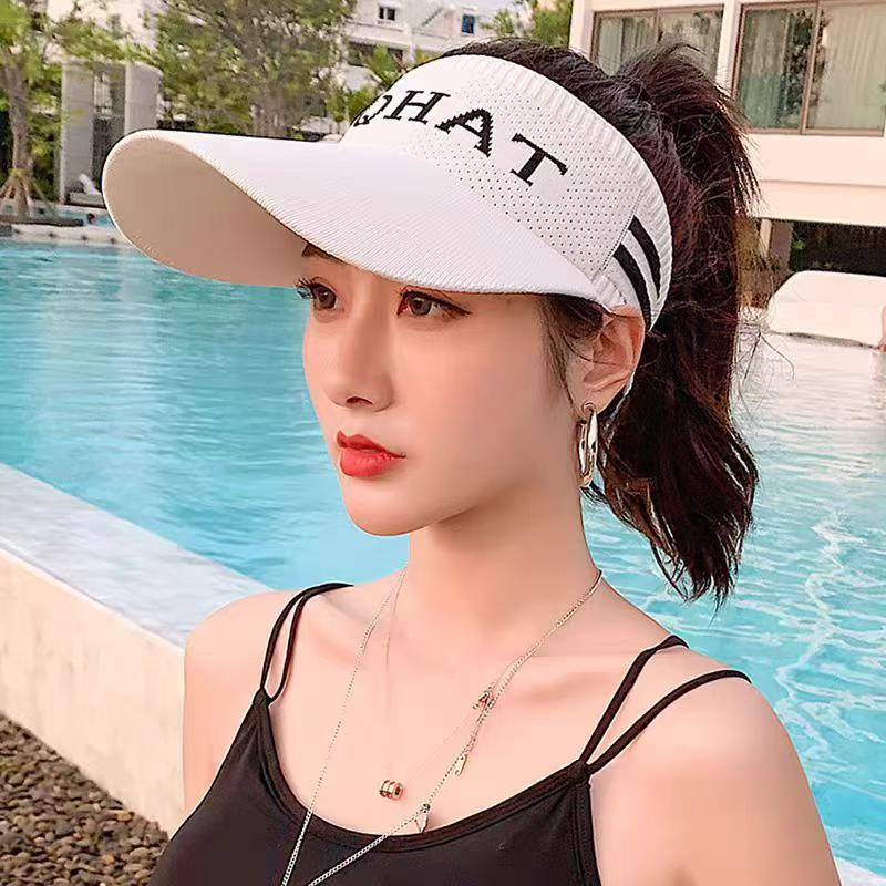 2083pcs Wholesale Unisex Sport Visor Caps Black & White – Lightweight Summer Sun Hats for Outdoor Use – Low-Cost Overstock Clearance Lot for Resellers