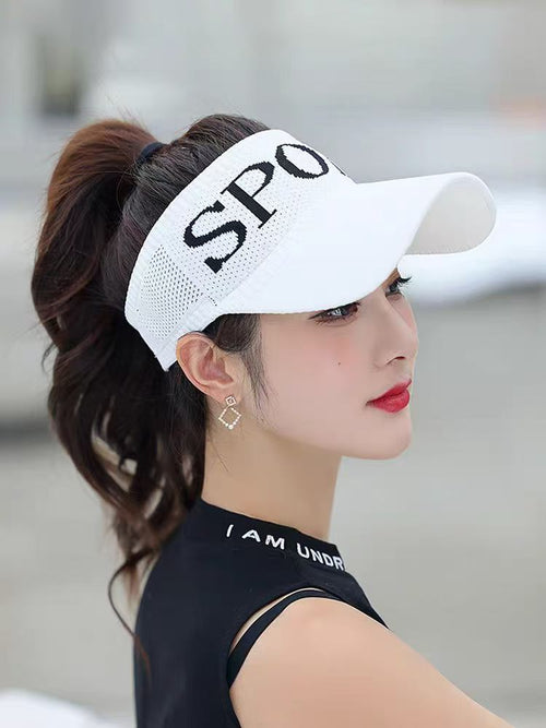 2083pcs Wholesale Unisex Sport Visor Caps Black & White – Lightweight Summer Sun Hats for Outdoor Use – Low-Cost Overstock Clearance Lot for Resellers