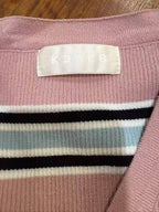 800pcs Women’s Ribbed Stripe Zip Knit Cardigan Lot – Easy-Selling Lightweight Fitted Sweater Tops for Boutiques – Soft Everyday Layering Stock in One-Size Stretch Fit