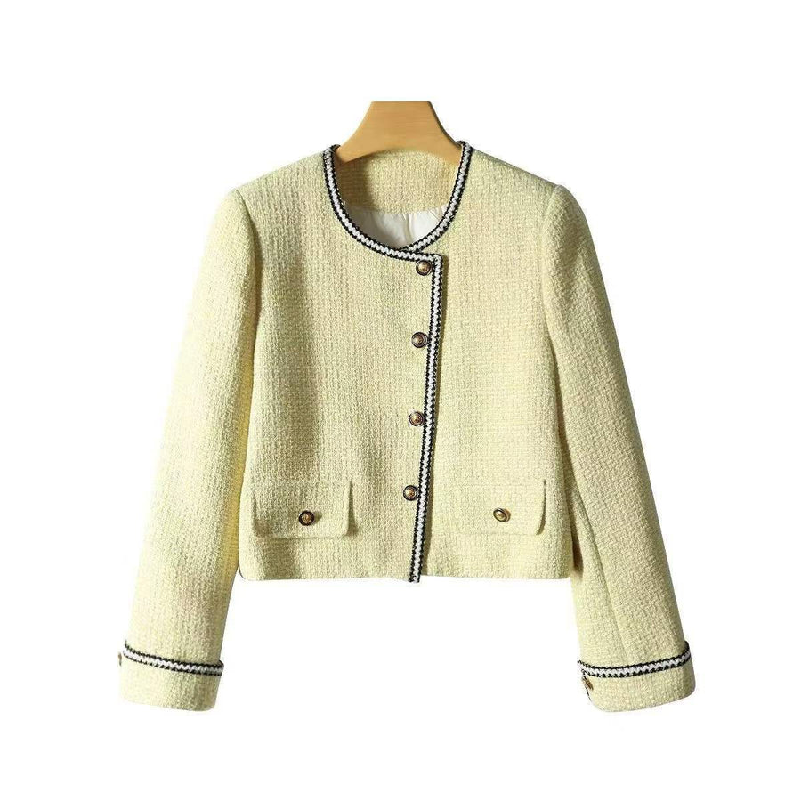 1200pcs Bulk Chanel-Style 85% White Duck Down Jackets - Classic Tweed-Textured Winter Outerwear - Take-All Liquidation Lot - High-Value Boutique Resale Inventory