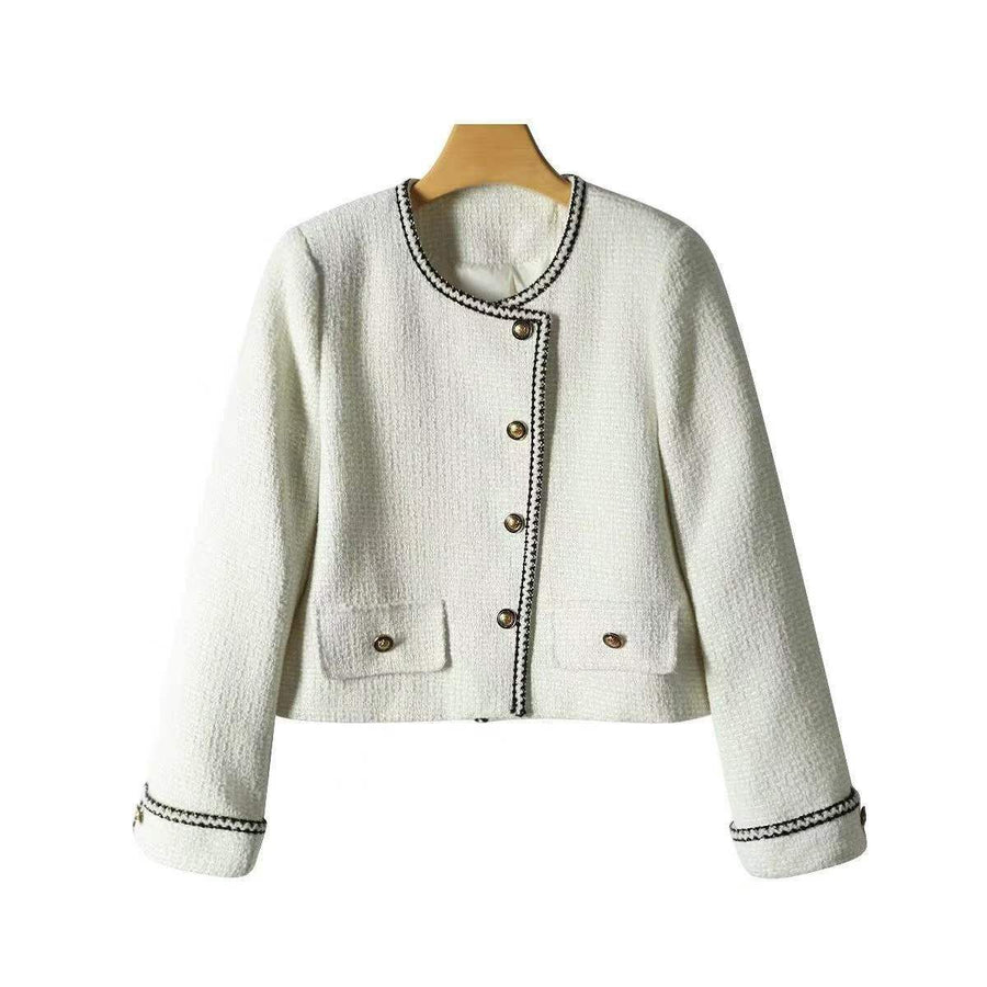 1200pcs Bulk Chanel-Style 85% White Duck Down Jackets - Classic Tweed-Textured Winter Outerwear - Take-All Liquidation Lot - High-Value Boutique Resale Inventory