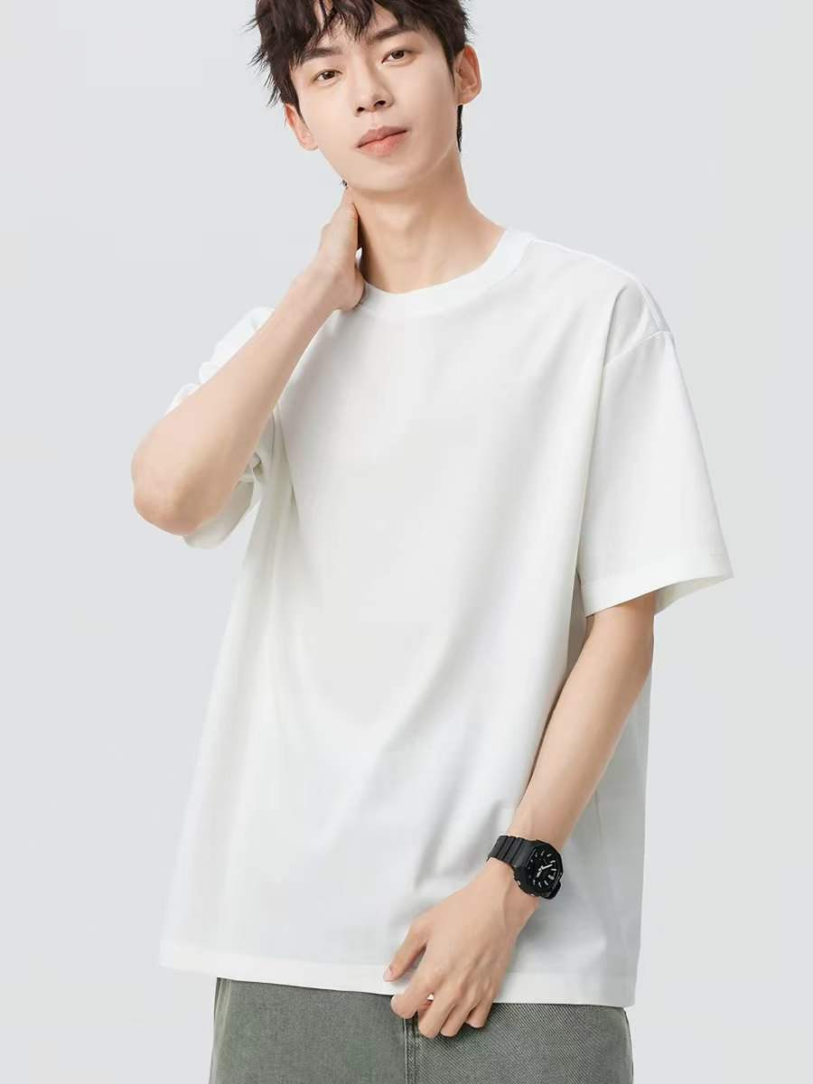 18,000pcs Bulk Heavyweight Cotton Blank Tees - Relaxed Fit Streetwear Essentials - Factory Overstock Liquidation - Premium Basics Stock Lot for Boutiques & Resellers