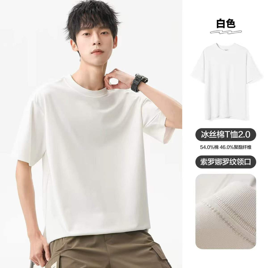 18,000pcs Bulk Heavyweight Cotton Blank Tees - Relaxed Fit Streetwear Essentials - Factory Overstock Liquidation - Premium Basics Stock Lot for Boutiques & Resellers