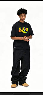1000pcs Bulk 859 Rainbow Logo T-Shirts - 220g Heavyweight Cotton Blend - Liquidation Stock Lot for Resellers - Original Tagged Premium Basics