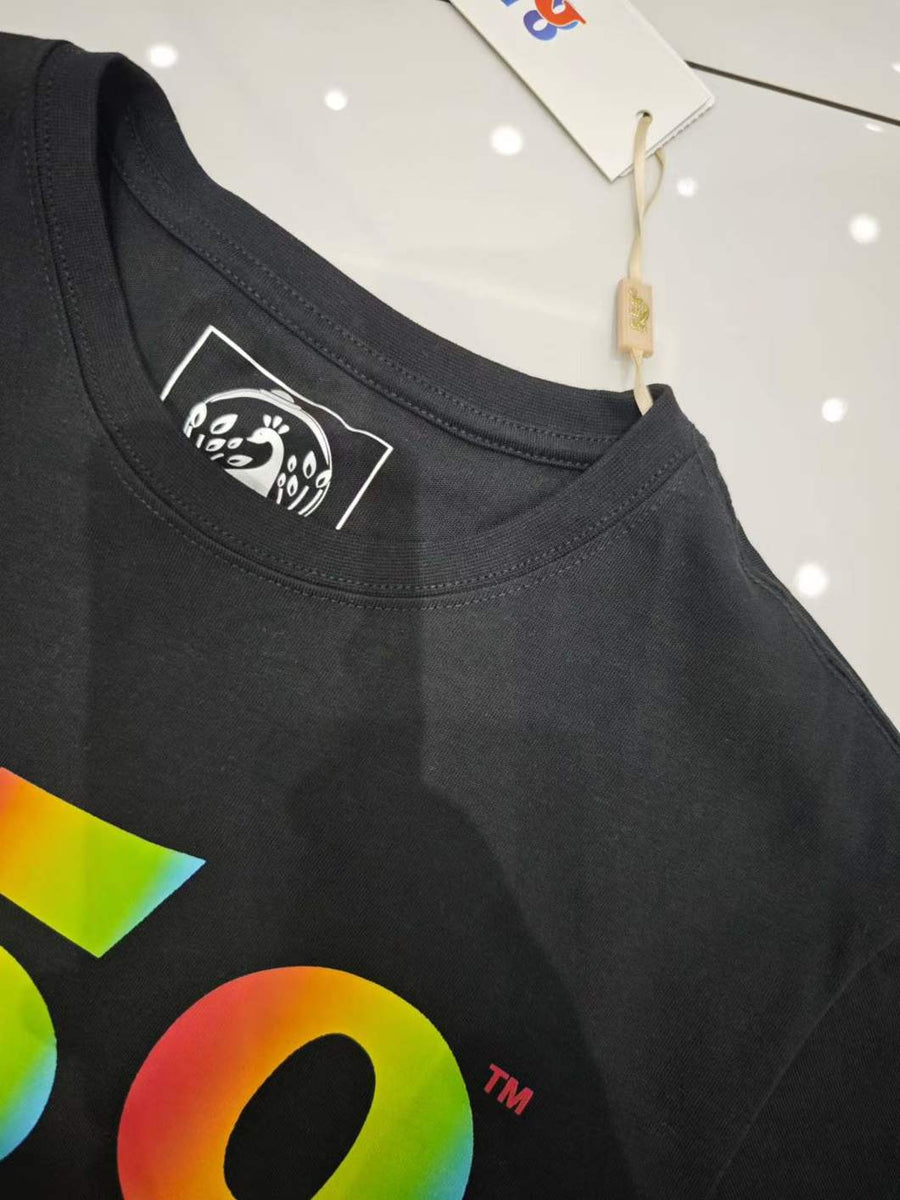 1000pcs Bulk 859 Rainbow Logo T-Shirts - 220g Heavyweight Cotton Blend - Liquidation Stock Lot for Resellers - Original Tagged Premium Basics