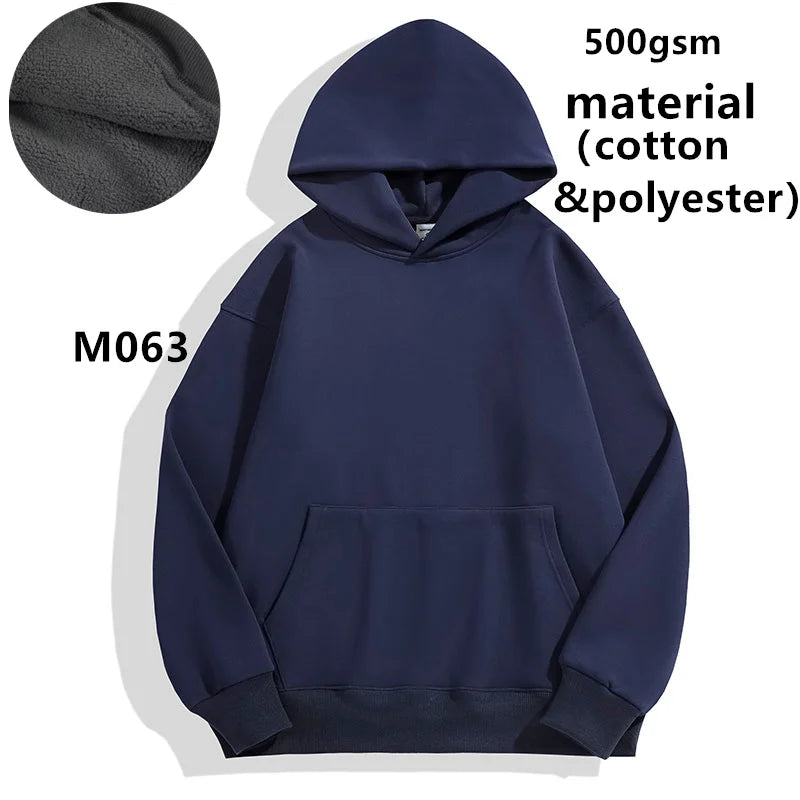 French Terry Drop Shoulder Men Hoodies | High Volume Custom Sourcing Blanks