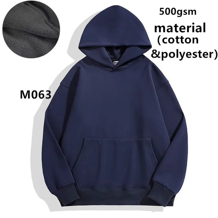 French Terry Drop Shoulder Men Hoodies | High Volume Custom Sourcing Blanks