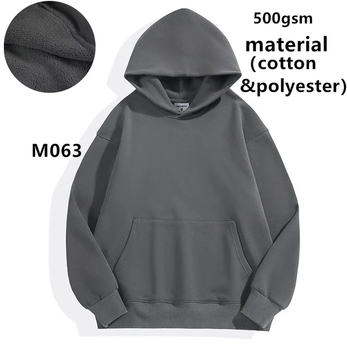 French Terry Drop Shoulder Men Hoodies | High Volume Custom Sourcing Blanks