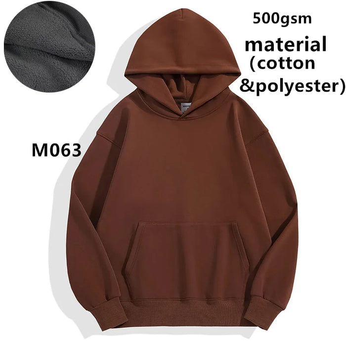 French Terry Drop Shoulder Men Hoodies | High Volume Custom Sourcing Blanks
