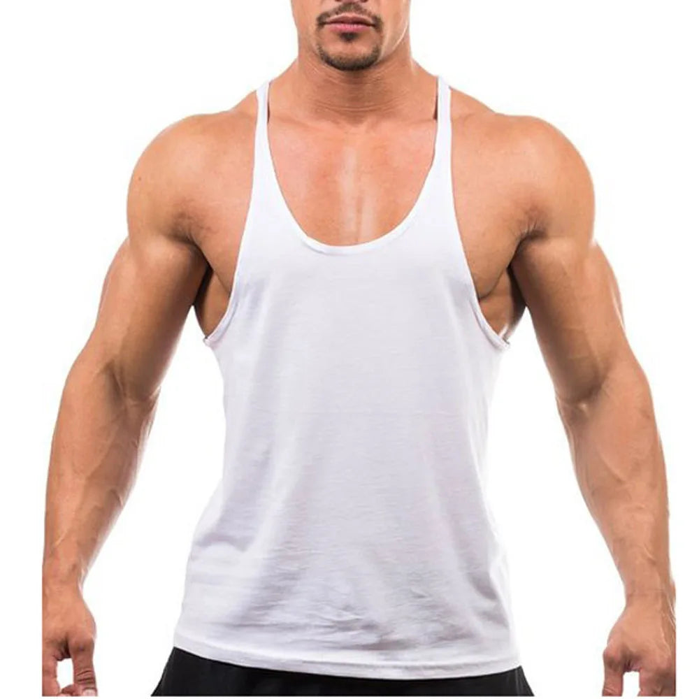 180 Grams Spandex Cotton Knitted Embroidery Tank Top | Custom Gym Bodybuilding Sports Singlet